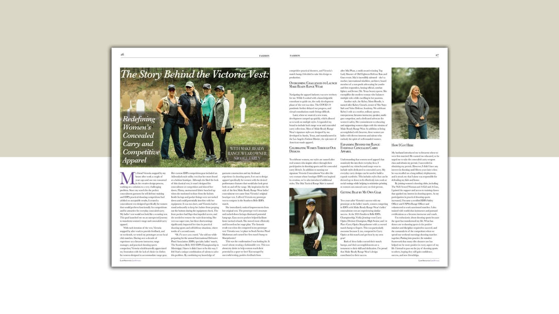 Make Ready Range Wear Featured in Lady Outdoor Lifestyles Magazine: Specialty Styles Now Available! - Make Ready Range Wear