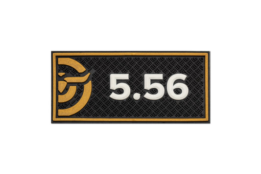 Make Ready Range Wear 5.56 Caliber Patch - Black & Gold