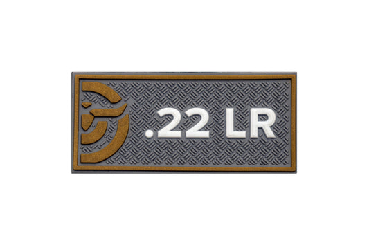 Make Ready Range Wear .22LR Caliber Patch - Gray & Gold