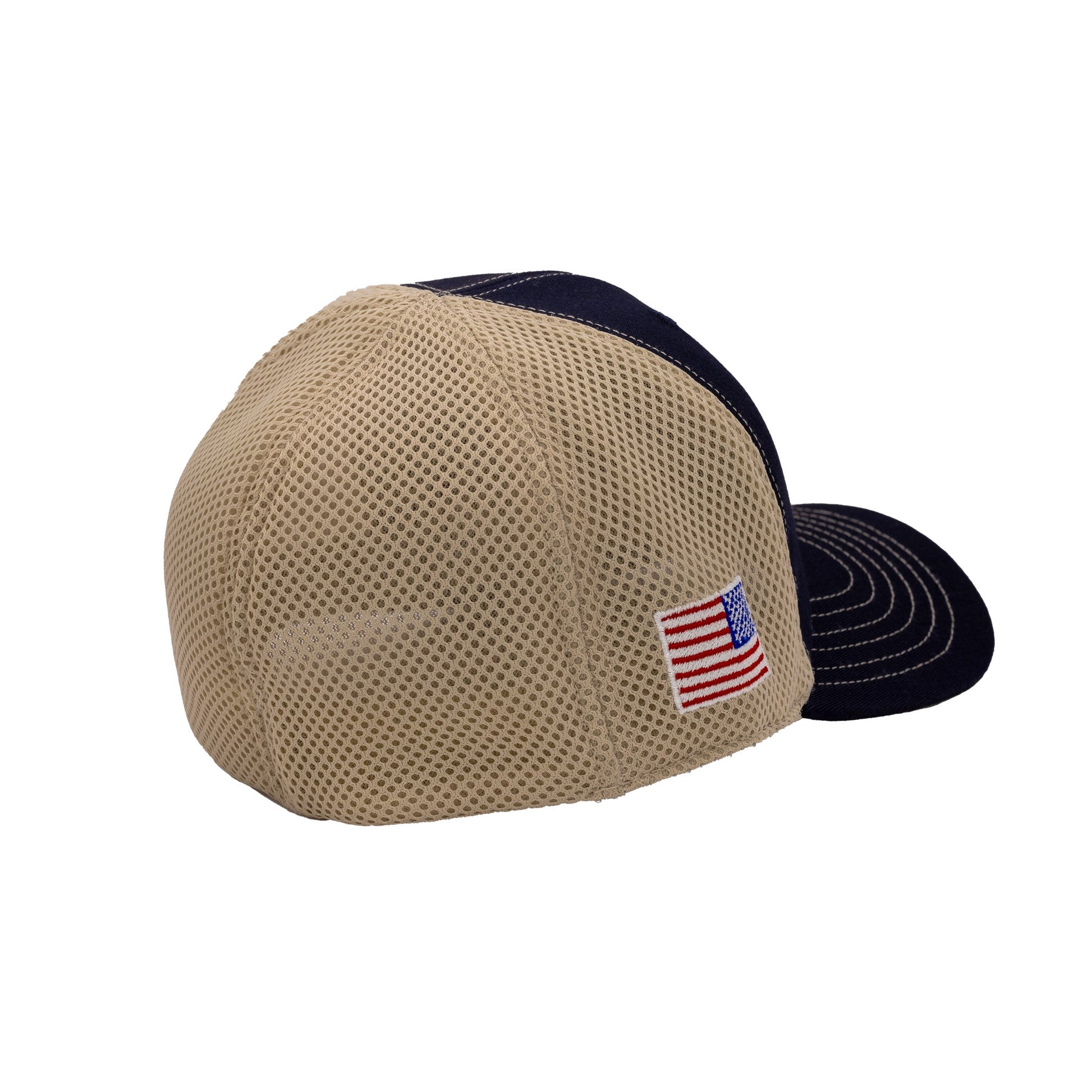 Make Ready Range Wear Fitted Cap in Navy/Stone (manufactured in USA)