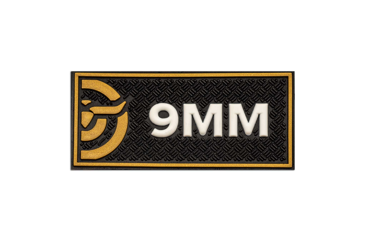 Make Ready Range Wear 9MM Caliber Patch - Black & Gold