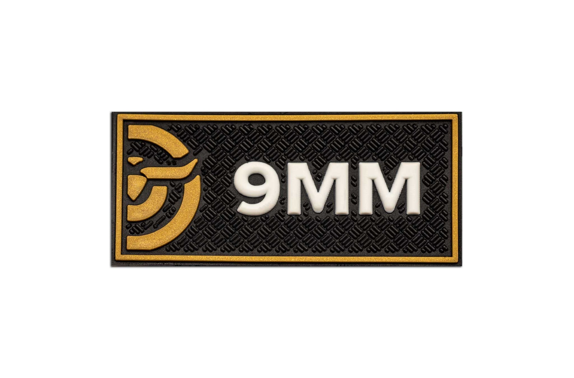 Make Ready Range Wear 9MM Caliber Patch - Black & Gold